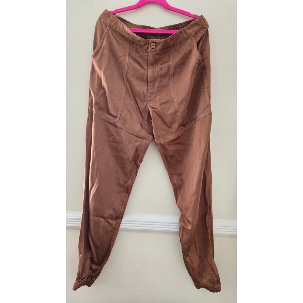 YFB Young Fabulous‎ & Broke Copper Brown Jogger Pants XS Viscose Rayon Tapered